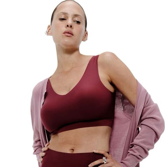 Chantelle SoftStretch Padded V-Neck Bra - Sienna M/L NWT - Picture 4 of 5